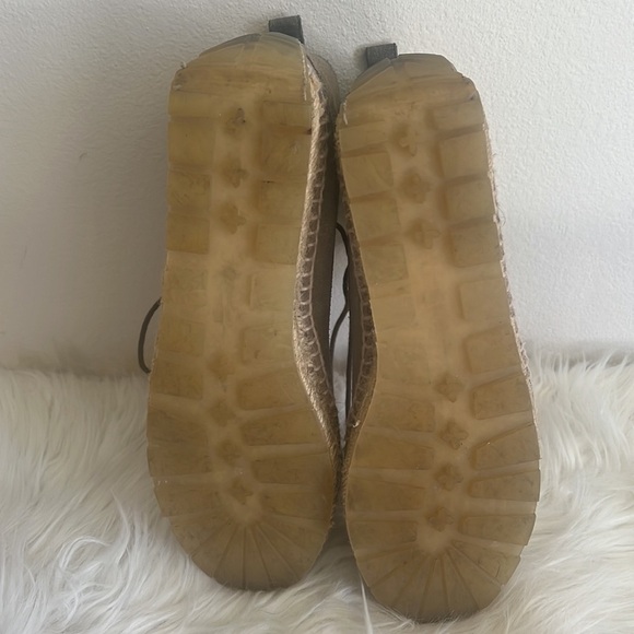 Balenciaga Grey Suede Espadrille Lace Up Ankle Boots Sz-36 - Picture 11 of 14